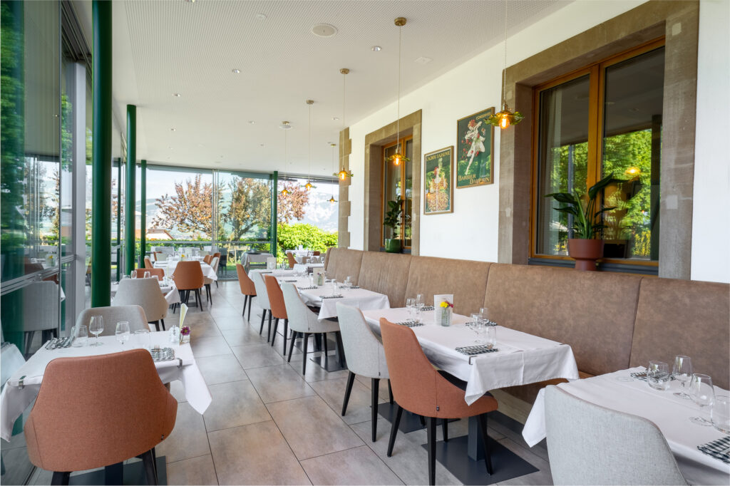 Intérieur du restaurant de l'Auberge